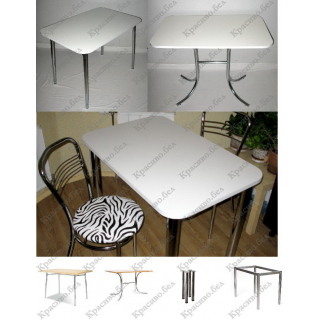 Кухонный стол "Белый" с выбором размера и ножек. Кухонный стол "Белый" с выбором размера и ножек.