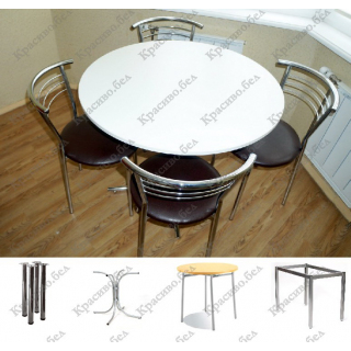 Круглый стол "Белый" с выбором размера и ножек Круглый стол "Белый" с выбором размера и ножек