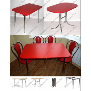 Кухонный стол "Красный" с выбором размера и ножек. Кухонный стол "Красный" с выбором размера и ножек.