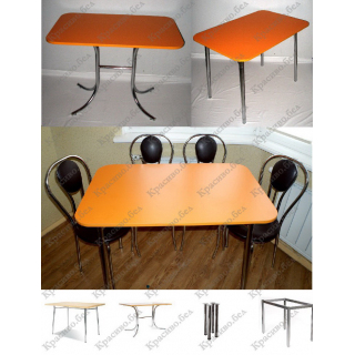 Кухонный стол "Оранжевый" с выбором размера и ножек. Кухонный стол "Оранжевый" с выбором размера и ножек.