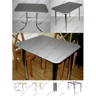 Кухонный стол "Металлик" с выбором размера и ножек. Кухонный стол "Металлик" с выбором размера и ножек.