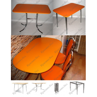 Овальный стол "Оранжевый" с выбором размера и ножек. Овальный стол "Оранжевый" с выбором размера и ножек.