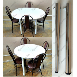 РАЗДВИЖНОЙ круглый стол "Белый" с выбором ножек. Разборный вариант. РАЗДВИЖНОЙ круглый стол "Белый" с выбором ножек. Разборный вариант.