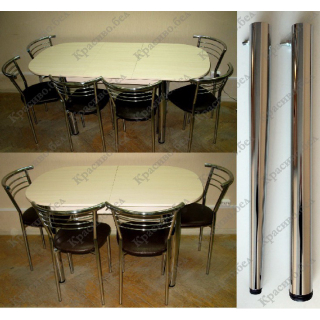 Раздвижной овальный стол "Дуб молочный" с выбором ножек. Разборный вариант. Раздвижной овальный стол "Дуб молочный" с выбором ножек. Разборный вариант.