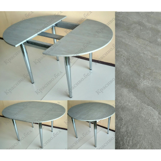 Раздвижной овальный стол "Серый камень" с выбором размера и ножек. Раздвижной овальный стол "Серый камень" с выбором размера и ножек.