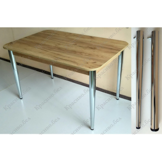 Кухонный стол со скосом "Дуб крафт золотистый" с выбором размера и ножек. Кухонный стол со скосом "Дуб крафт золотистый" с выбором размера и ножек.