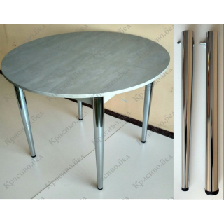 Круглый стол "Серый камень" с выбором размера и ножек Круглый стол "Серый камень" с выбором размера и ножек