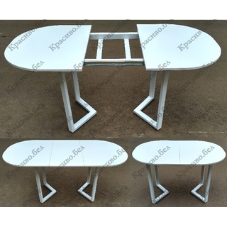 РАЗДВИЖНОЙ овальный стол на цельно сварной раме серии "Z" с выбором размера и цвета РАЗДВИЖНОЙ овальный стол на цельно сварной раме серии "Z" с выбором размера и цвета