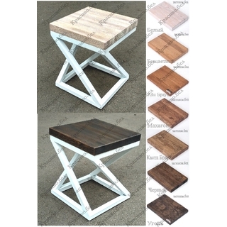 Табурет Зорро в стиле лофт на металлокаркасе. Выбор цвета и размера 