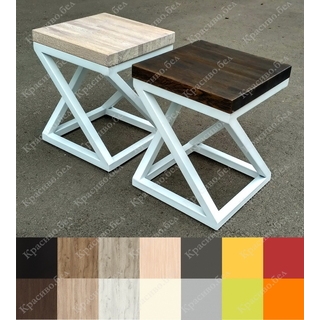 Табурет Зорро в стиле лофт на металлокаркасе. Выбор цвета и размера 