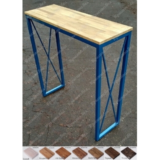 Стол барный на металлокаркасе серии П с крестами. Выбор столешниц, цвета и размера