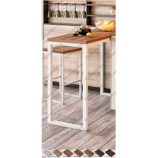 Стол барный на металлокаркасе серии П. Выбор столешниц, цвета и размера