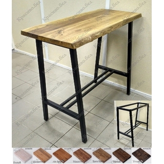 Стол барный на металлокаркасе серии А. Выбор столешниц, цвета и размера.