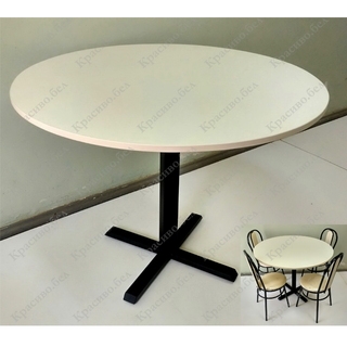 Круглый стол "Бежевый" на металлическом подстолье с выбором размера и цвета. Круглый стол "Бежевый" на металлическом подстолье с выбором размера и цвета.