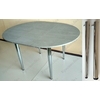 Овальный стол "Серый камень" с выбором размера и ножек.